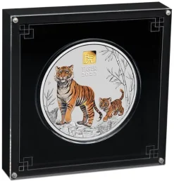 Lunar 3 - Tiger - 1 KG Silber Privy Mark 2022 +Box +Zertifikat*