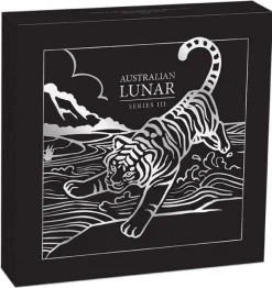 Lunar 3 - Tiger - 1 KG Silber Privy Mark 2022 +Box +Zertifikat*