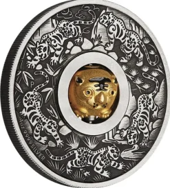 Lunar - Tiger - Rotating 1 Unze Silber 2022 + Box + COA*