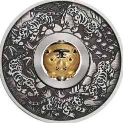 Lunar - Tiger - Rotating 1 Unze Silber 2022 + Box + COA*