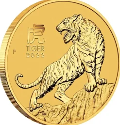 Lunar 3 - Tiger - 2 Unzen Gold 2022