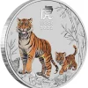 Lunar 3 - Tiger - 5 Unzen Silber farbig 2022*