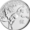 Lunar UK Affe 1 Oz Silber 2016*