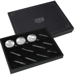 Lunar 3 - 12 Year Collection - 4 x 2 Oz Silber Proof + Box + Zertifikat (Maus+Ochse+Tiger+Hase)*