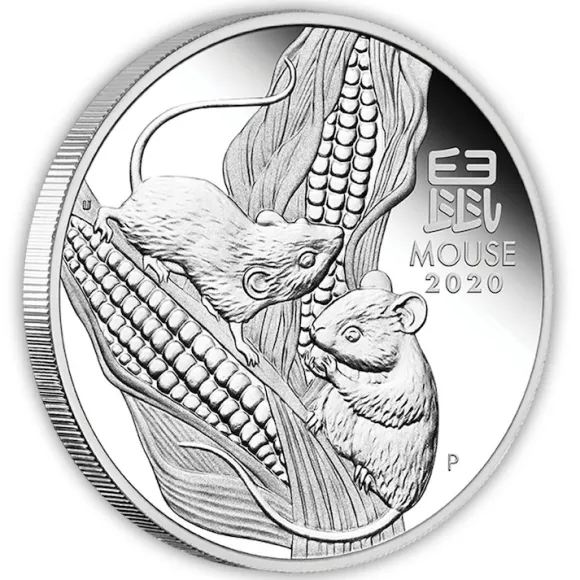 Lunar 3 - 12 Year Collection - 4 x 2 Oz Silber Proof + Box + Zertifikat (Maus+Ochse+Tiger+Hase)*