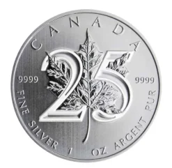 Maple Leaf 25 Jahre 1 Oz Silber 2013*