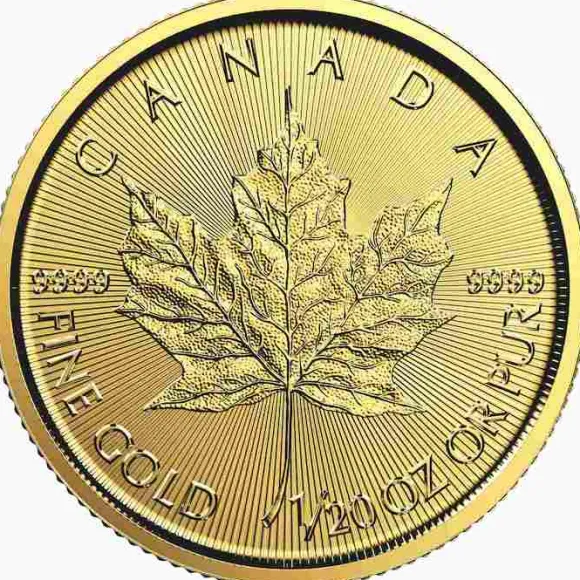 Maple Leaf 1/20 Oz Gold verschiedene Jahrgänge