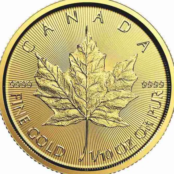 Maple Leaf 1/10 Oz Gold verschiedene Jahrgänge