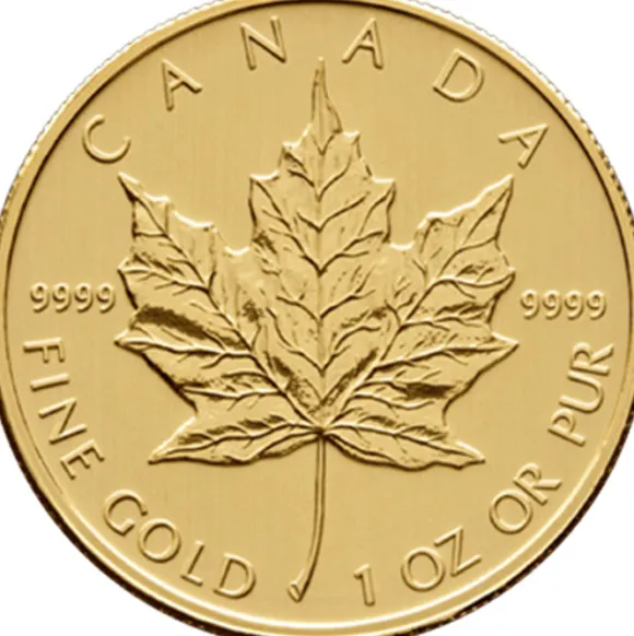 Maple Leaf 1 Unze Gold verschiedene Jahrgänge