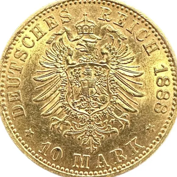 10 Mark Friedrich III Preußen Gold 1888
