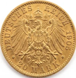 20 Mark König Friedrich August III v. Sachsen (J. 268)