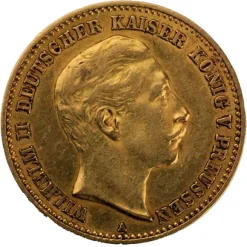 10 Mark Wilhelm II Preußen Gold verschieden Jahrgänge
