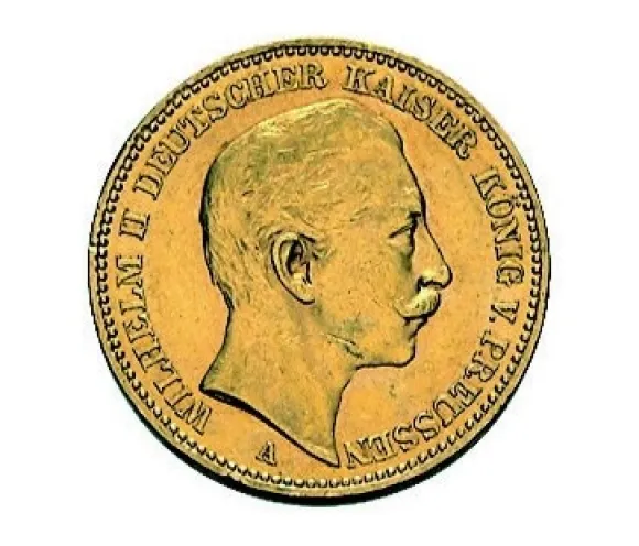 20 Mark Wilhelm II Preußen verschiedene Jahrgänge