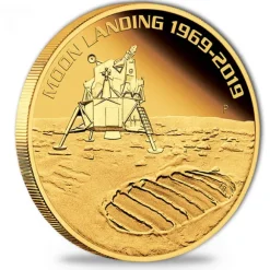 Mondlandung 50 Jahre 1 Unze Gold Proof 2019