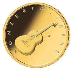 Musikinstrumente - Konzertgitarre - 50 Euro Gold 2022 + Box + COA