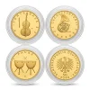 Musikinstrumente 1/4 Oz Gold 50 Euro verschiedene Jahrgänge ohne Box und Zertifikat