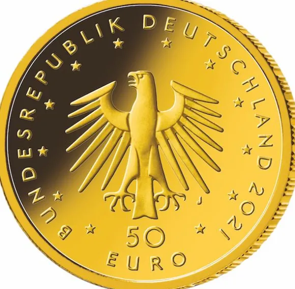 Musikinstrumente - Pauke - 50 Euro 1/4 Unze Gold 2021 + Box + COA