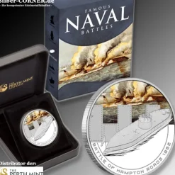 Naval Battles - Hampton Roads 1oz Silber*