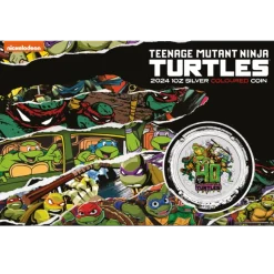 Ninja Turtles 40 Jahre 1 Unze Silber 2024 im Blister