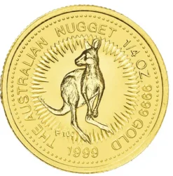 Nugget / Känguru 1/4 Oz Gold 1999