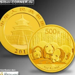 1/20 Oz China Panda Gold 2013