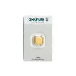1 Oz Goldbarren C. Hafner gegossen