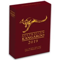1 Oz Gold High Relief Känguru 2019
