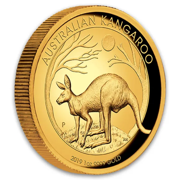 1 Oz Gold High Relief Känguru 2019