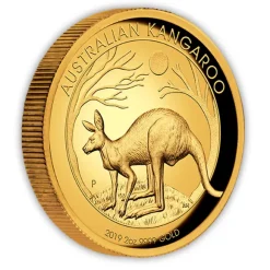 2 Oz Gold High Relief Känguru 2019