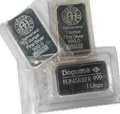 1 Oz Silberbarren B-Ware verschiedene Hersteller (Keine Münzbarren)