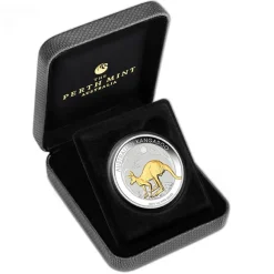 1 Oz Silber Gilded Känguru 2019 *
