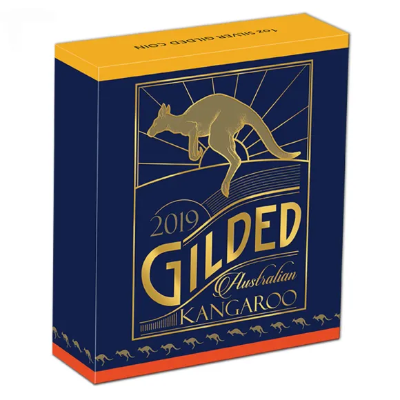 1 Oz Silber Gilded Känguru 2019 *