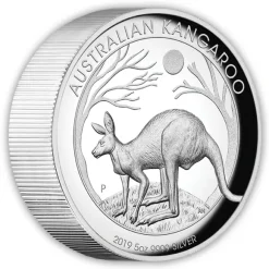 5 Oz Silber High Relief Känguru 20019 *