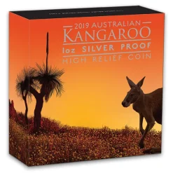 1 Oz Silber High Relief Känguru 2019*