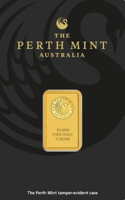 Perth Mint 5 Gramm Goldbarren - Känguru -