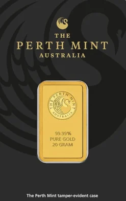 Perth Mint 20 Gramm Goldbarren - Känguru -
