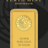 Perth Mint 50 Gramm Goldbarren - Känguru -
