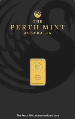Perth Mint 1 Gramm Goldbarren - Känguru -