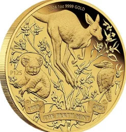 Perth Mint 125 Jahre - 1 Unze Gold Proof 2024 + Box +COA