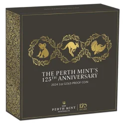 Perth Mint 125 Jahre - 1 Unze Gold Proof 2024 + Box +COA