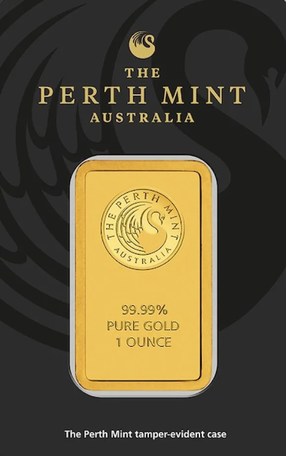 Perth Mint 1 Unze Goldbarren - Känguru -