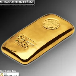 Perth Mint 2,5 Unzen Goldbarren gegossen