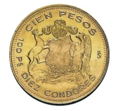 100 Pesos Chile - 18,3 Gramm Goldmünze
