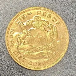 100 Pesos Chile - 18,3 Gramm Goldmünze