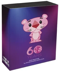Pink Panther - 60 Jahre - 1 Unze Minted Mini + Box +COA*