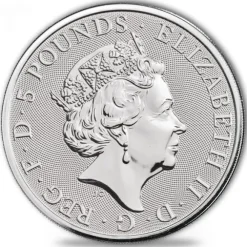 Queens Beast - Black Bull - 2 Oz Silber 2018 *