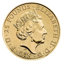 Queens Beasts - Black Bull - 1/4 Oz Gold 2018