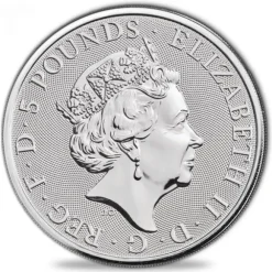 Queens Beasts - Falcon of Plantagenets - 2 Unzen Silber 2019*