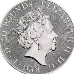 Queens Beasts - Greyhound - 10 Oz Silber 2022*