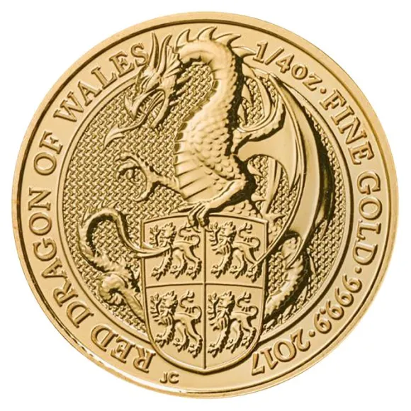 Queens Beasts - Griffin - 1/4 Oz Gold 2017